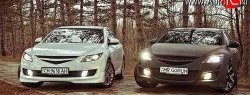 4 999 р. Решётка радиатора Sport Mazda 6 GH дорестайлинг седан (2007-2010) (Неокрашенная)  с доставкой в г. Москва. Увеличить фотографию 2