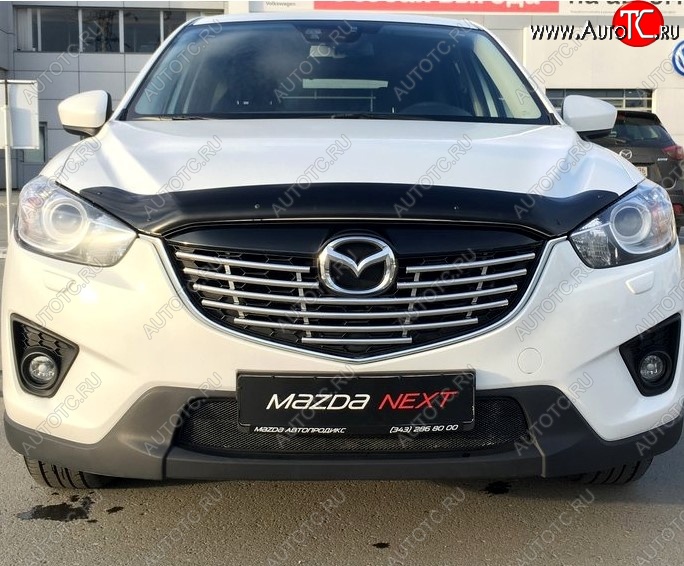 2 499 р. Дефлектор капота NovLine Mazda CX-5 KE дорестайлинг (2011-2014)  с доставкой в г. Москва