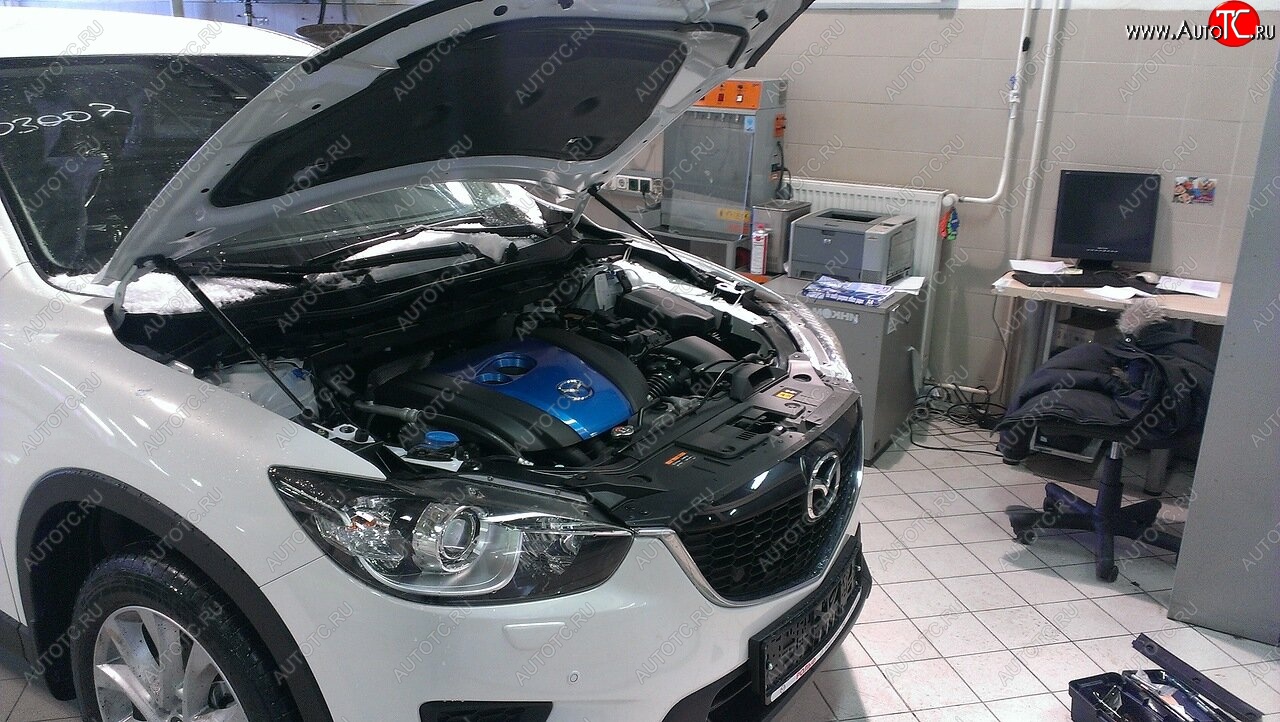 2 349 р. Упоры капота Russtal Mazda CX-5 KE дорестайлинг (2011-2014)  с доставкой в г. Москва