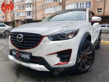 9 199 р. Расширители колесных арок MV-Tuning Mazda CX-5 KE дорестайлинг (2011-2014) (Неокрашенный)  с доставкой в г. Москва. Увеличить фотографию 1