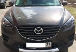 2 349 р. Накладка на передний бампер СТ v4 v4 Mazda CX-5 KE дорестайлинг (2011-2014) (Неокрашенная)  с доставкой в г. Москва. Увеличить фотографию 2