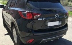 2 749 р. Накладка на задний бампер СТ v2 v2 Mazda CX-5 KE дорестайлинг (2011-2014) (Неокрашенная)  с доставкой в г. Москва. Увеличить фотографию 2