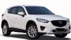 4 199 р. Накладка на передний бампер СТ v2 v2 v2 Mazda CX-5 KE дорестайлинг (2011-2014) (Неокрашенная)  с доставкой в г. Москва. Увеличить фотографию 3