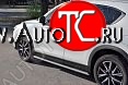 31 649 р. Пороги труба 120х60 овал с проступью . Russtal Mazda CX-5 KF (2016-2024)  с доставкой в г. Москва