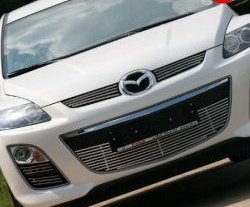 5 849 р. Декоративная вставка воздухозаборника Novline (d10 мм) Mazda CX-7 ER рестайлинг (2010-2012)  с доставкой в г. Москва. Увеличить фотографию 2