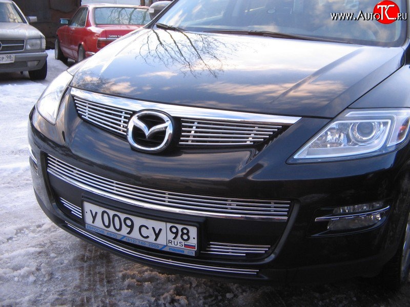 10 199 р. Декоративная вставка воздухозаборника Berkut Mazda CX-9 TB дорестайлинг (2007-2009)  с доставкой в г. Москва