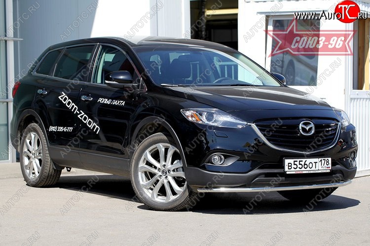 16 199 р. Защита переднего бампера (d42) Souz-96 Mazda CX-9 TB дорестайлинг (2007-2009)  с доставкой в г. Москва