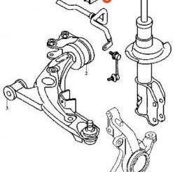 659 р. Полиуретановая втулка стабилизатора передней подвески Точка Опоры (31,5 мм) Mazda CX-9 TB дорестайлинг (2007-2009)  с доставкой в г. Москва. Увеличить фотографию 2