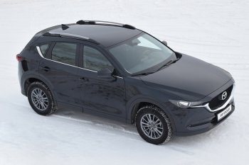 8 549 р. Рейлинги Petroil Tuning  Mazda CX-5  KE (2011-2017) дорестайлинг, рестайлинг (Цвет: серебристый муар)  с доставкой в г. Москва. Увеличить фотографию 3