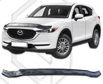 Дефлектор капота CA-Plastiс Mazda (Мазда) CX-5 (ЦХ-5)  KF (2016-2024) KF