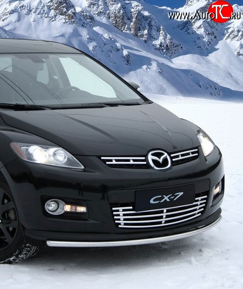 872 р. Декоративная вставка воздухозаборника Novline Mazda CX-7 ER дорестайлинг (2006-2010)  с доставкой в г. Москва