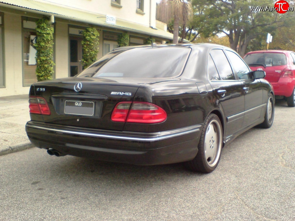 12 599 р. Задний бампер AMG Mercedes-Benz E-Class W210 дорестайлинг седан (1996-1999) (Неокрашенный)  с доставкой в г. Москва