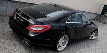 4 499 р. Спойлер багажника AMG Mercedes-Benz CLS class C218 (2011-2017) (Неокрашенный)  с доставкой в г. Москва. Увеличить фотографию 2