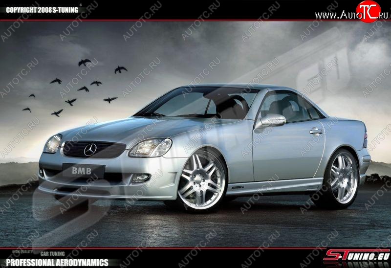 14 199 р. Пороги накладки ВМВ Mercedes-Benz SLK class R170 (1996-2003)  с доставкой в г. Москва