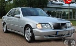 11 399 р. Передний бампер AMG Mercedes-Benz C-Class W202 дорестайлинг седан (1993-1997) (Неокрашенный)  с доставкой в г. Москва. Увеличить фотографию 2