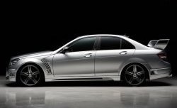 Пороги накладки WALD Mercedes-Benz C-Class W204 дорестайлинг седан (2007-2011)