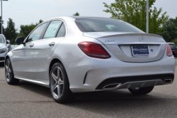 5 249 р. Лип спойлер C63 AMG  Mercedes-Benz C-Class  W205 (2015-2018) дорестайлинг седан (Неокрашенный)  с доставкой в г. Москва. Увеличить фотографию 1