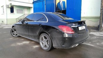 3 399 р. Лип спойлер АВТОКРАТ Mercedes-Benz C-Class W205 дорестайлинг седан (2015-2018) (Неокрашенный)  с доставкой в г. Москва. Увеличить фотографию 5