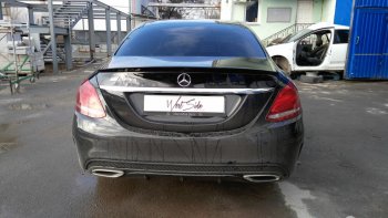 3 399 р. Лип спойлер АВТОКРАТ Mercedes-Benz C-Class W205 дорестайлинг седан (2015-2018) (Неокрашенный)  с доставкой в г. Москва. Увеличить фотографию 6