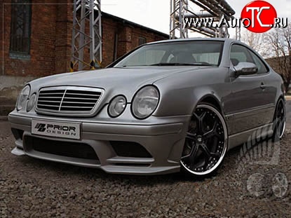 14 149 р. Передний бампер Prior Design Mercedes-Benz CLK class W208 (1997-2002) (Неокрашенный)  с доставкой в г. Москва