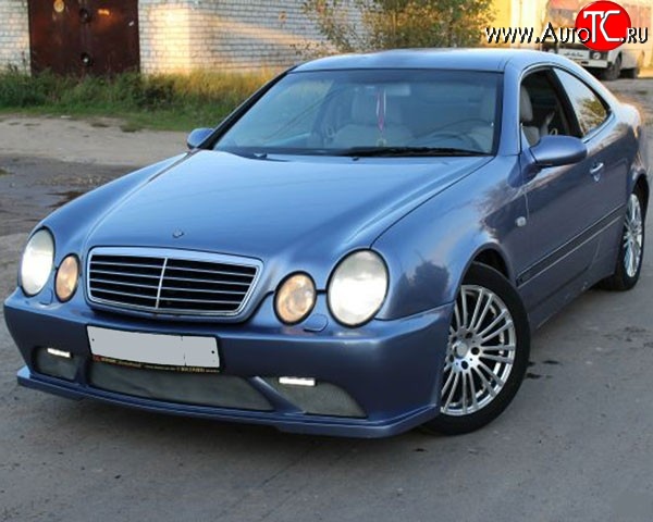 11 199 р. Передний бампер M-VRS на Mercedes-Benz CLK class W208 (1997-2002) (Неокрашенный)  с доставкой в г. Москва