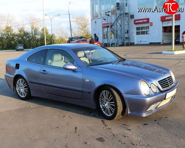 6 899 р. Пороги накладки M-VRS на Mercedes-Benz CLK class W208 (1997-2002) (Неокрашенные)  с доставкой в г. Москва