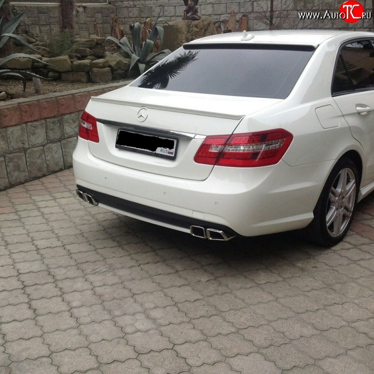 5 499 р. Козырёк на заднее стекло Sport v2 Mercedes-Benz E-Class W212 дорестайлинг седан (2009-2012) (Неокрашенный)  с доставкой в г. Москва