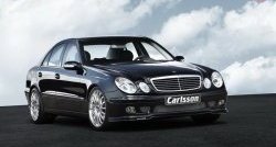 11 399 р. Накладка Carlsson на передний бампер Mercedes-Benz E-Class W211 дорестайлинг седан (2002-2006) (Неокрашенная)  с доставкой в г. Москва. Увеличить фотографию 5