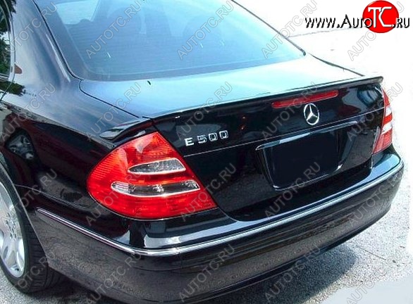 5 599 р. Лип спойлер CT Mercedes-Benz E-Class W211 дорестайлинг седан (2002-2006) (Неокрашенный)  с доставкой в г. Москва