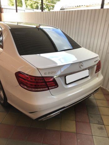 3 399 р. Лип спойлер АВТОКРАТ Лезвие Mercedes-Benz E-Class W212 рестайлинг седан (2013-2017) (Неокрашенный)  с доставкой в г. Москва. Увеличить фотографию 5