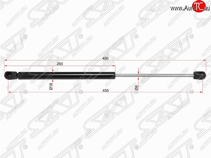 589 р. Упор капота SAT (газовый)  Mercedes-Benz E-Class  W212 (2009-2012) дорестайлинг седан  с доставкой в г. Москва