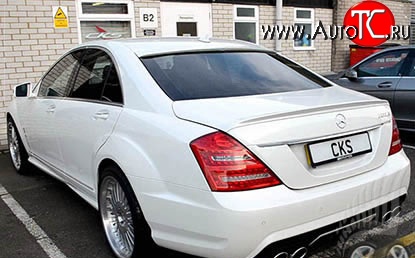 5 099 р. Козырёк на заднее стекло AMG Mercedes-Benz S class W221 (2006-2013) (Неокрашенный)  с доставкой в г. Москва