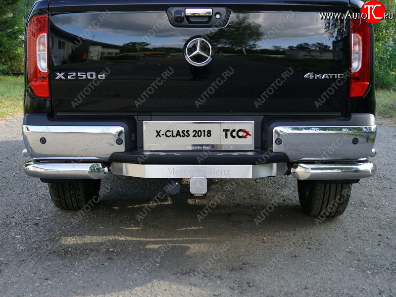 20 849 р. Фаркоп (тягово-сцепное устройство) TCC (надпись Mercedes-Benz) Mercedes-Benz X class W470 (2017-2020) (Оцинкованный, шар E)  с доставкой в г. Москва