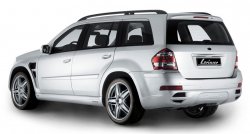 22 499 р. Пластиковые пороги Lorinser Mercedes-Benz GL class X164 рестайлинг (2009-2012) (Неокрашенные)  с доставкой в г. Москва. Увеличить фотографию 3