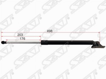 Правый упор крышки багажника SAT (L498 mm) Mitsubishi ASX 3-ий рестайлинг (2019-2025)