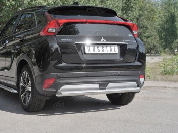 14 399 р. Защита заднего бампера (Ø63 мм, нержавейка) SLITKOFF Mitsubishi Eclipse Cross GK дорестайлинг (2017-2021)  с доставкой в г. Москва. Увеличить фотографию 4