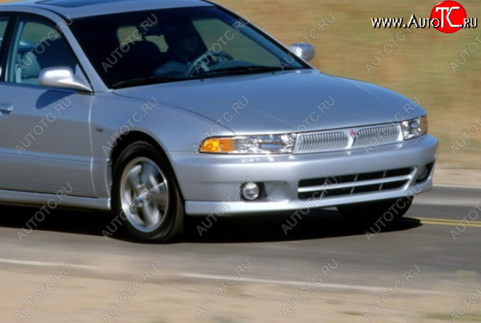 14 399 р. Передний бампер TYG (USA) Mitsubishi Galant 8  дорестайлинг седан (1996-1998) (Неокрашенный)  с доставкой в г. Москва