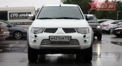 Декоративный элемент воздухозаборника Souz-96 (d16) Mitsubishi L200 5 KK,KL дорестайлинг (2015-2019)