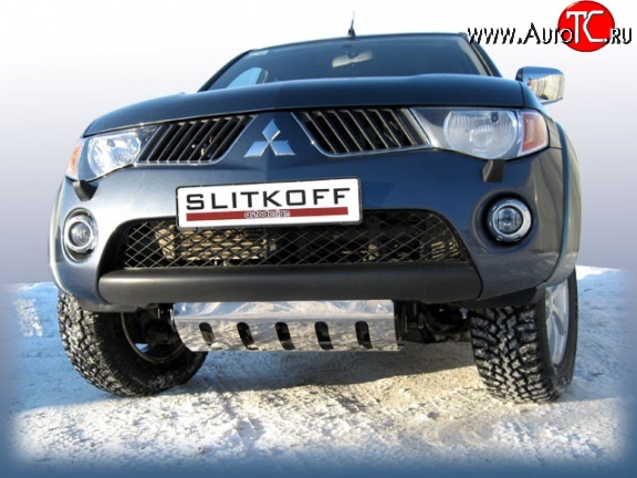 7 199 р. Защита картера двигателя Slitkoff Mitsubishi L200 5 KK,KL рестайлинг (2018-2022)  с доставкой в г. Москва