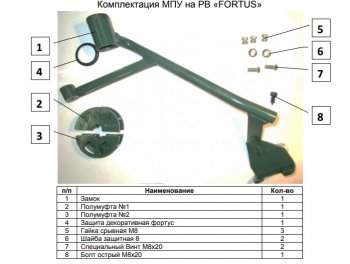 24 569 р. Замок рулевого вала FORTUS (бесштыревой) Mitsubishi Pajero Sport QE дорестайлинг (2015-2021)  с доставкой в г. Москва. Увеличить фотографию 3