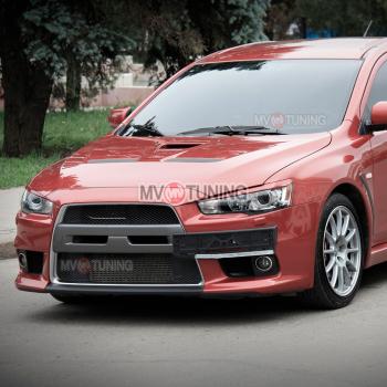 1 149 р. Реснички на фары  Mitsubishi Lancer  10 (2007-2017) седан дорестайлинг, хэтчбэк дорестайлинг, седан рестайлинг, хэтчбек 5 дв рестайлинг (Неокрашенные)  с доставкой в г. Москва. Увеличить фотографию 1