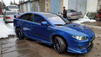 Пороги накладки RPM Mitsubishi Lancer 10 CY седан рестайлинг (2011-2017)