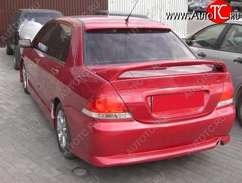 4 599 р. Козырёк на заднее стекло CT Mitsubishi Lancer 9 2-ой рестайлинг седан (2005-2009) (Неокрашенный)  с доставкой в г. Москва