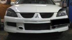 10 999 р. Передний бампер EVO 9  Mitsubishi Lancer  9 (2003-2009) 1-ый рестайлинг седан, 1-ый рестайлинг универсал, 2-ой рестайлинг седан, 2-ой рестайлинг универсал (Неокрашенный)  с доставкой в г. Москва. Увеличить фотографию 3