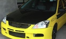 10 999 р. Передний бампер EVO 9  Mitsubishi Lancer  9 (2003-2009) 1-ый рестайлинг седан, 1-ый рестайлинг универсал, 2-ой рестайлинг седан, 2-ой рестайлинг универсал (Неокрашенный)  с доставкой в г. Москва. Увеличить фотографию 1