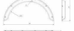 5 269 р. Универсальные арки New School (50 мм) Toyota Corolla Rumion E150 (2007-2015) (Усиленные шагрень: 4 шт (3 мм))  с доставкой в г. Москва. Увеличить фотографию 1