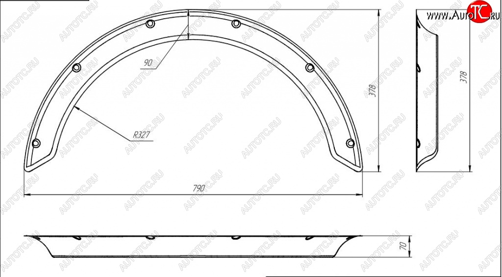 4 899 р. Универсальные арки New School (70 мм) Daewoo Matiz M300 (2009-2016) (Шагрень: 4 шт)  с доставкой в г. Москва