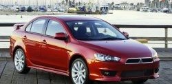 Накладки на передний бампер 2.0L Mitsubishi Lancer 10 седан дорестайлинг (2007-2010)