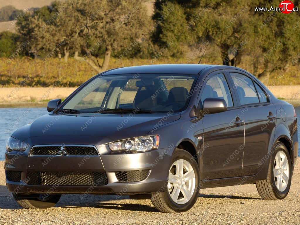 6 749 р. Передний бампер Стандартный Mitsubishi Lancer 10 седан дорестайлинг (2007-2010)  с доставкой в г. Москва