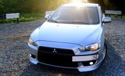 929 р. Подиум гос. номера EVO №1 Mitsubishi Lancer 10 седан дорестайлинг (2007-2010) (Гладкий пластик)  с доставкой в г. Москва. Увеличить фотографию 5